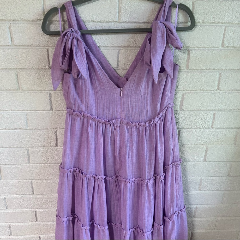 English Factory Tiered Midi Dress purple - Picture 10 of 14